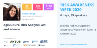 RAW2020: Agricultural Risk Analysis: art and science – Ariadna Berger